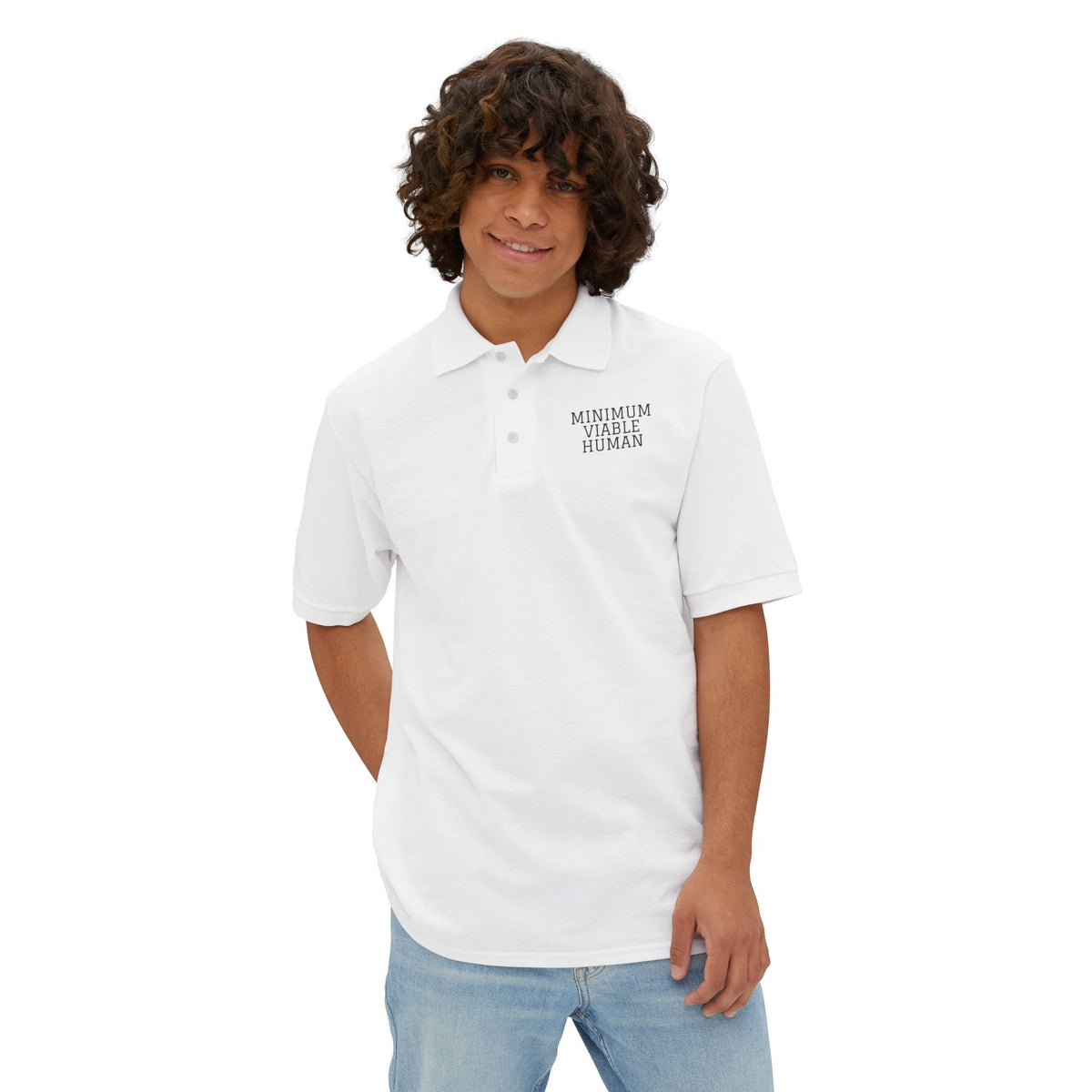 Minimum Viable Human - Piqué Polo