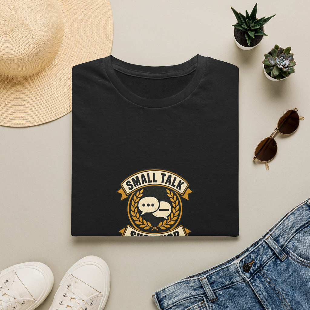 Small Talk Survivor - Black T-Shirt