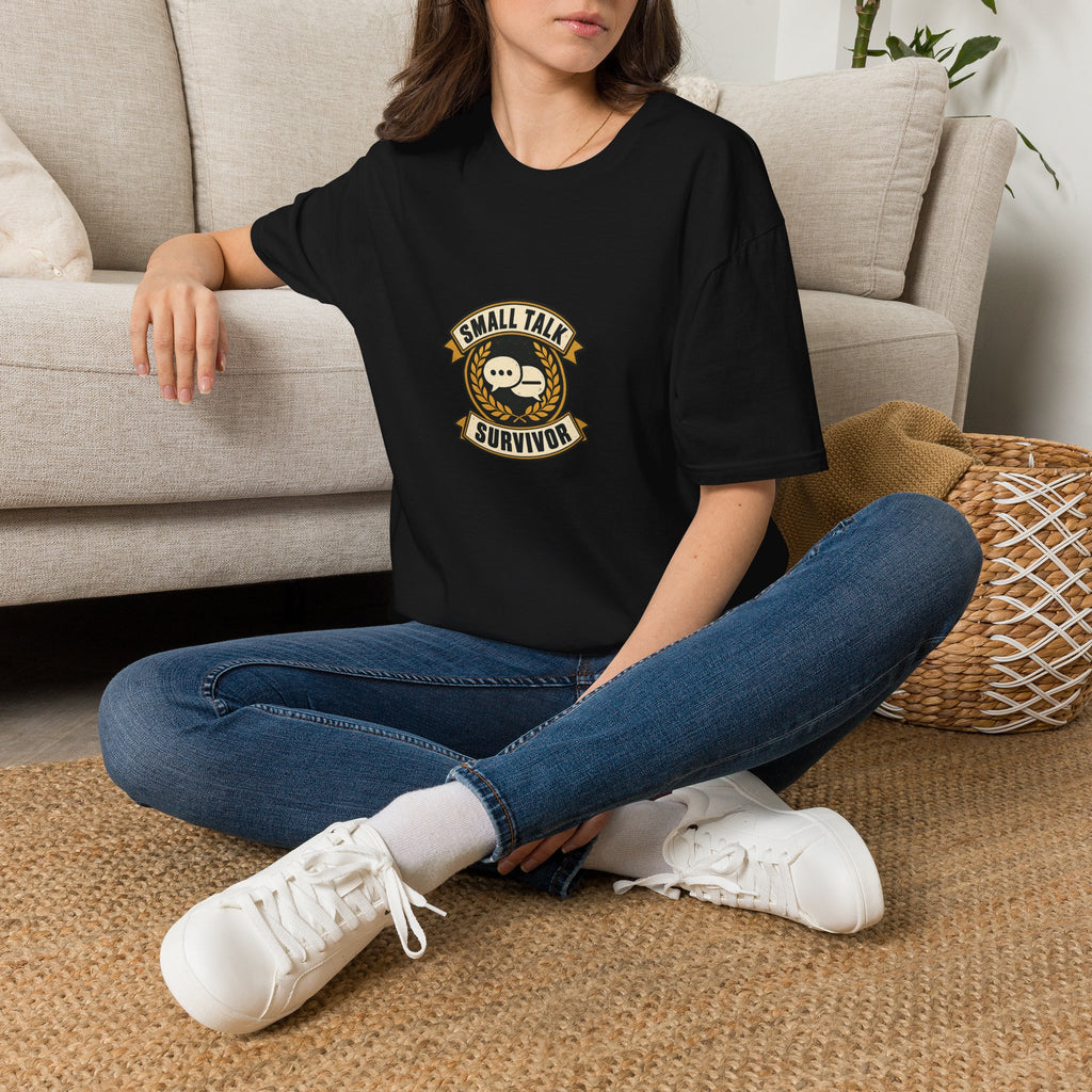Small Talk Survivor - Black T-Shirt
